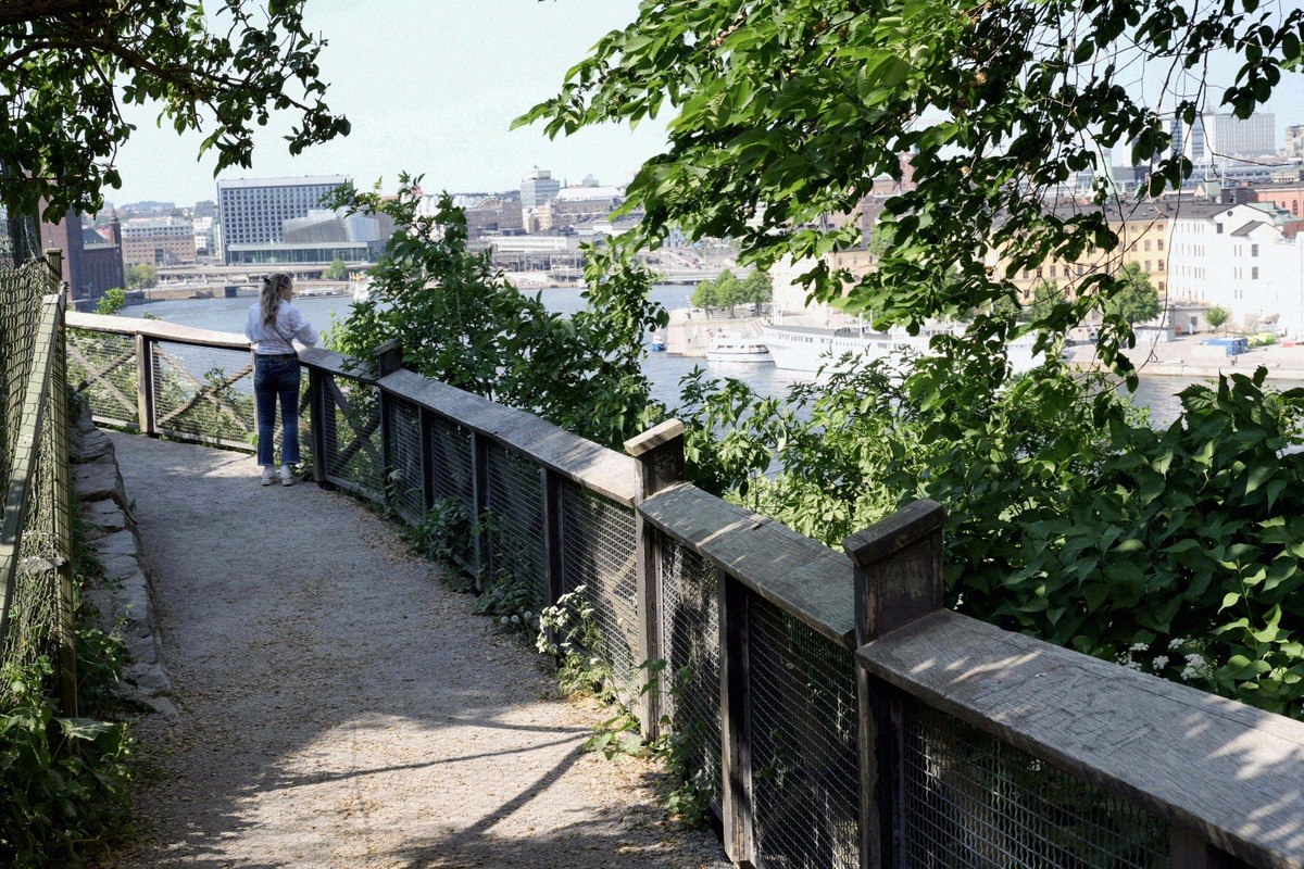 Aussicht vom Monteliusvägen über Stockholm