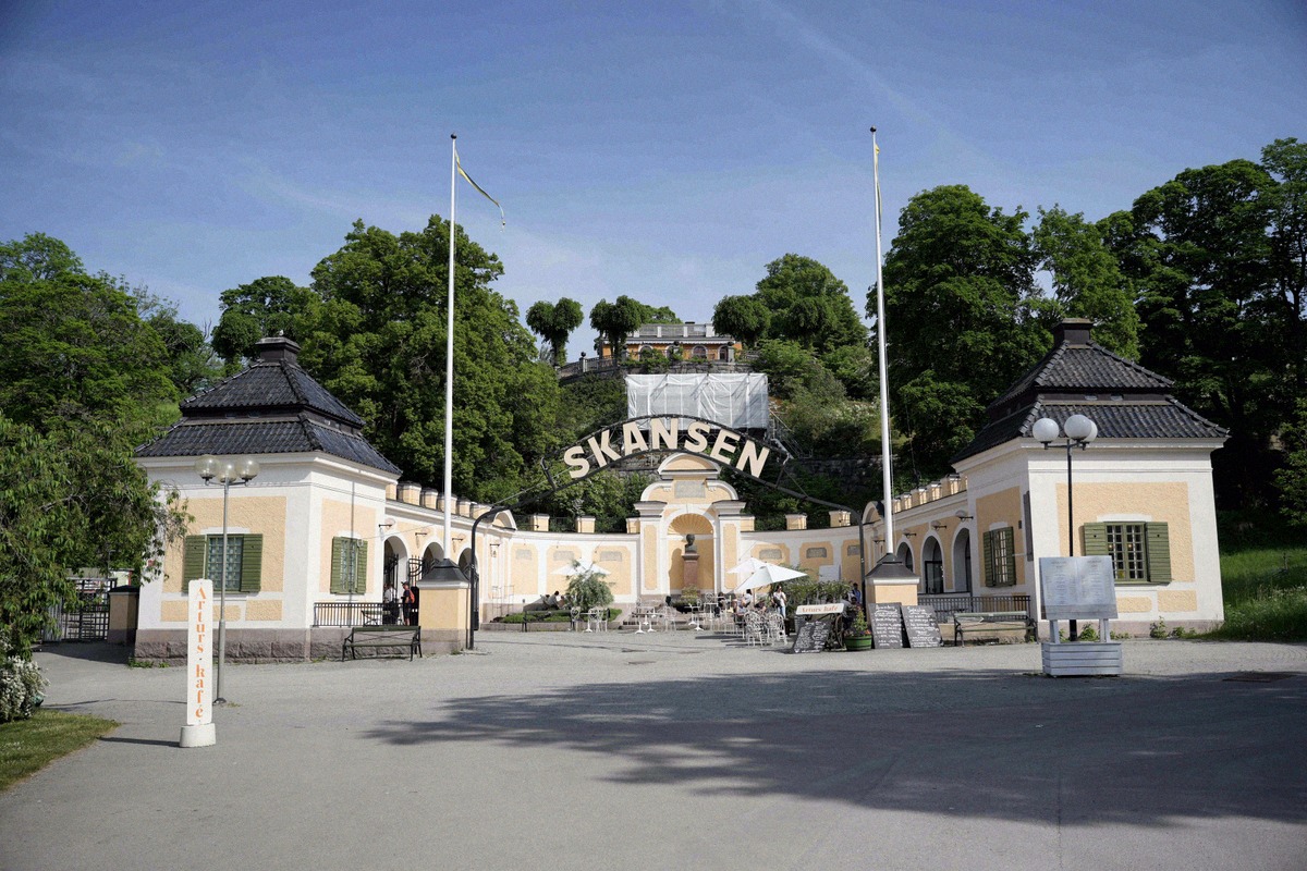 Historischer Haupteingang von Skansen