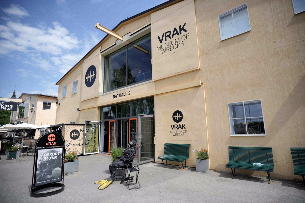Eingang von Vrak in der früheren Bootshalle auf Djurgården
